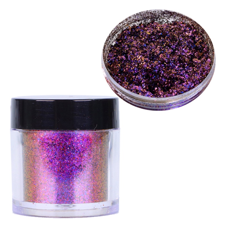 for Aurora Nail Powder Flake Colorful Coarse Cloud Brocade Powder for Nail Art D