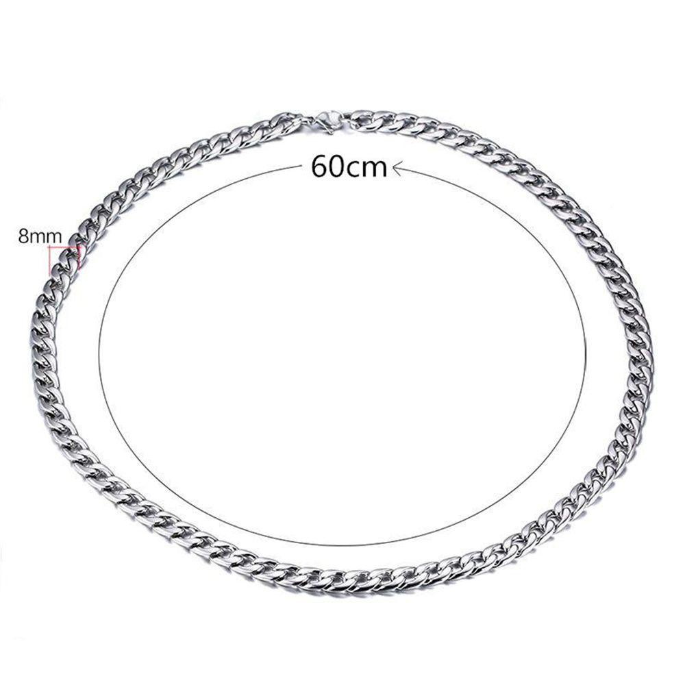 MERIGGIARE Dây chuyền Vòng cổ Trang sức tiệc Unisex Chunky Dây chuyền Gothic Rock Thép Titan Punk Choker