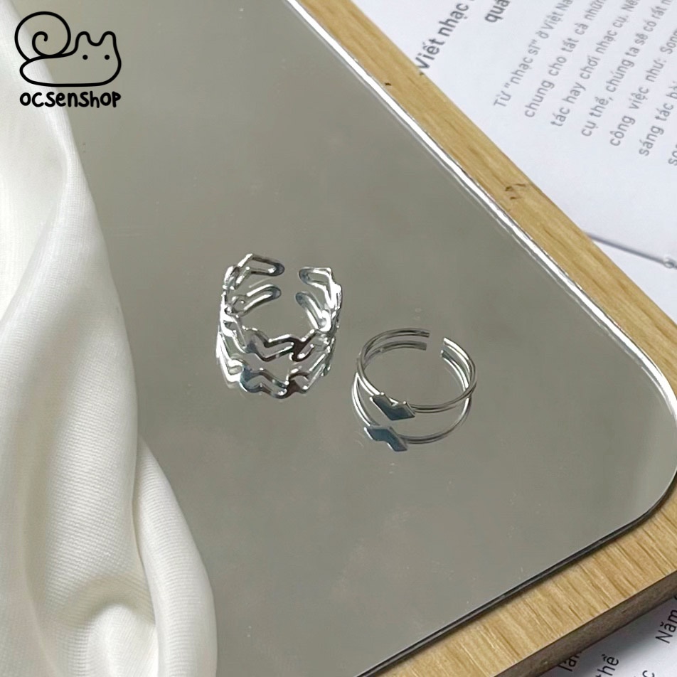Nhẫn mạ bạc Ốc sên