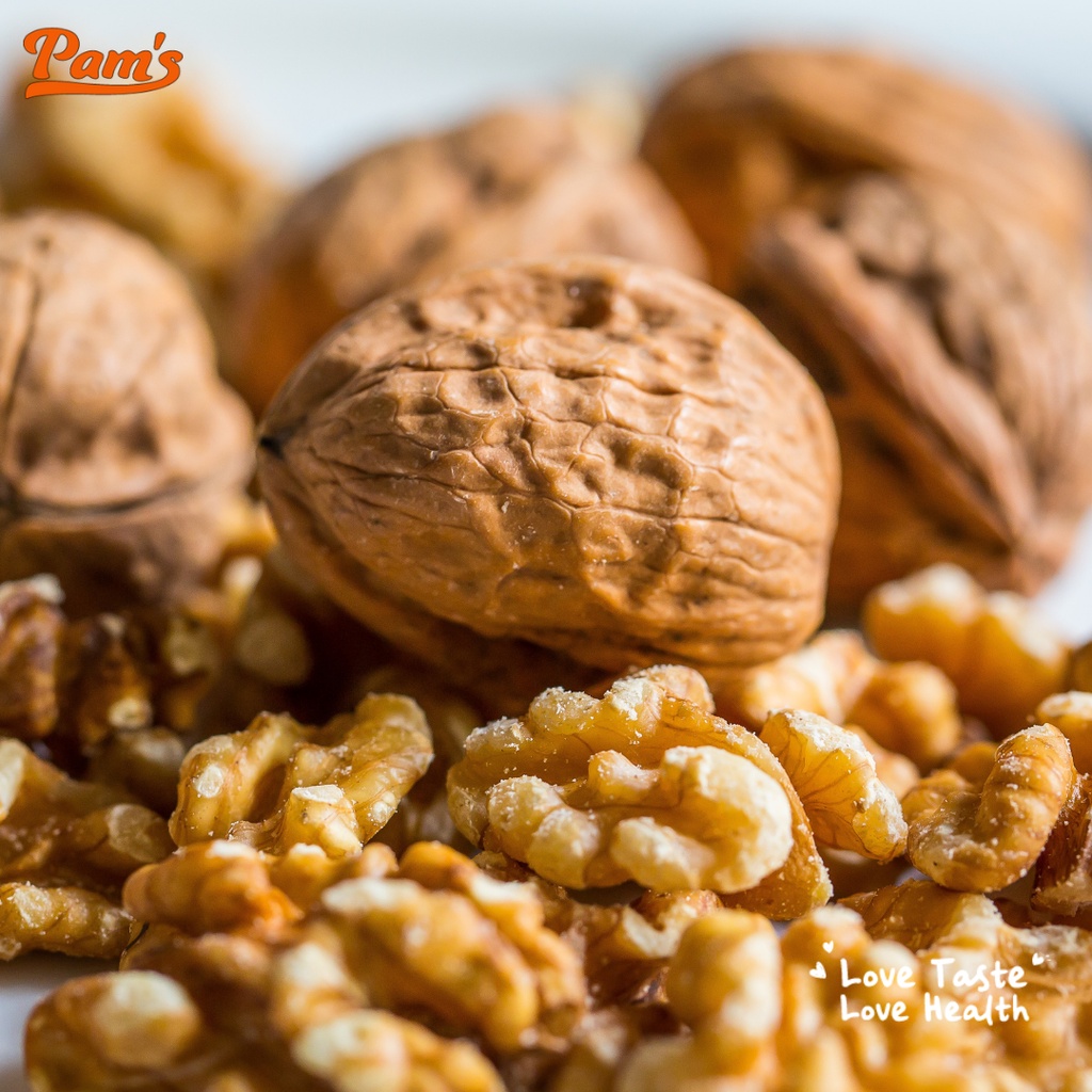 Hạt Óc Chó Nứt Vỏ Nhập Khẩu Mỹ Pams(250g/hũ) - [Tặng Kèm Khui Hạt]Nhân Thơm Giòn, Dày Cơm