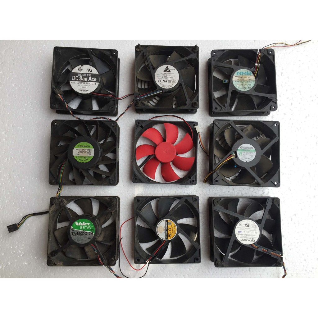 Quạt Fan 12V kích thước Fan 12 Siêu tốc (12x12Cm)