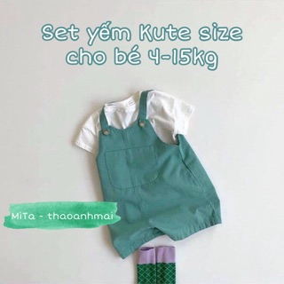 [NHẬP KHẨU HÀN QUỐC] Set Yếm cho bé cưng xỉu, mềm mại, không nhăn - yếm trẻ em HÀNG LOẠI 1