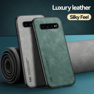 Ốp Điện Thoại Da Chống Sốc Kiểu Dáng Thời Trang Sang Trọng Cho Samsung Galaxy S10e S10 + Plus S10 + S10Plus