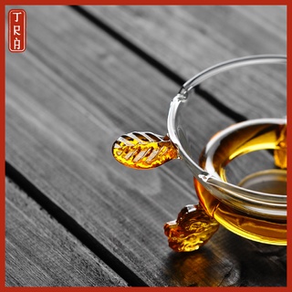 Lọc Trà Thủy Tinh Chịu Nhiệt Có Chân Đế - 2 Màu Xanh Và Vàng