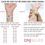 [Hàng cao cấp] Vòng tay bạc 925 cao cấp dành cho nữ - Vòng tay charm bạc I LOVE MOM FOREVER, tình yêu gia đình - DNB016 — ảnh 8