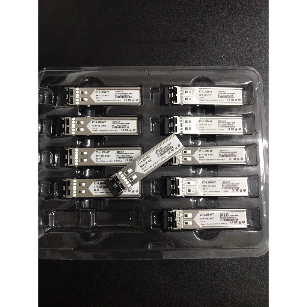 Module quang dùng 2 sợi cáp quang SFP-10G-LR, SFP-2.5G-SR; SFP-GE-LX ...