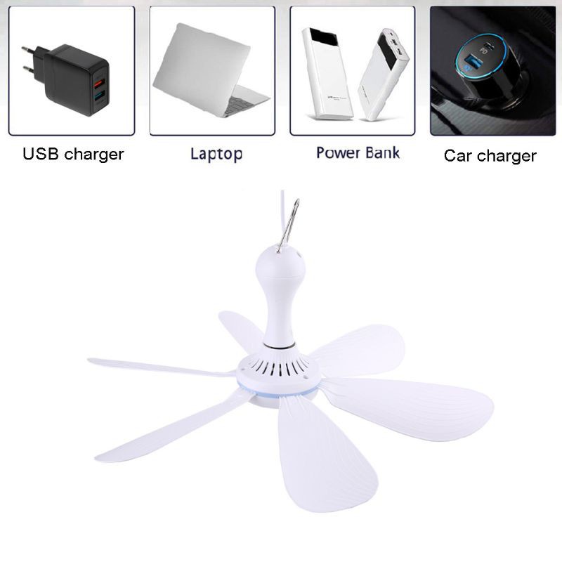 Quạt USB 5V 6 cánh 16.5 inch gắn trần nhà tiện dụng