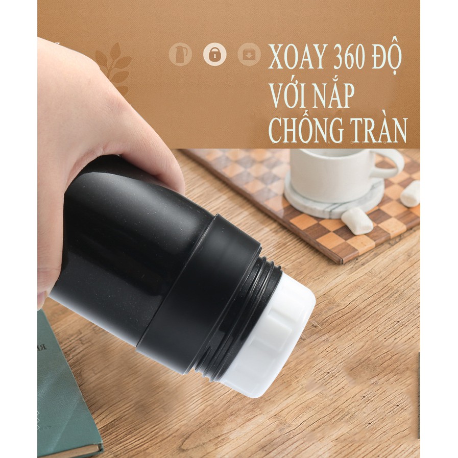 Bình giữ nhiệt ruột thủy tinh mẫu siêu đẹp chọn mẫu 2019