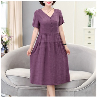 Đầm Trung Niên Lụa Cotton Mềm Mát VH46