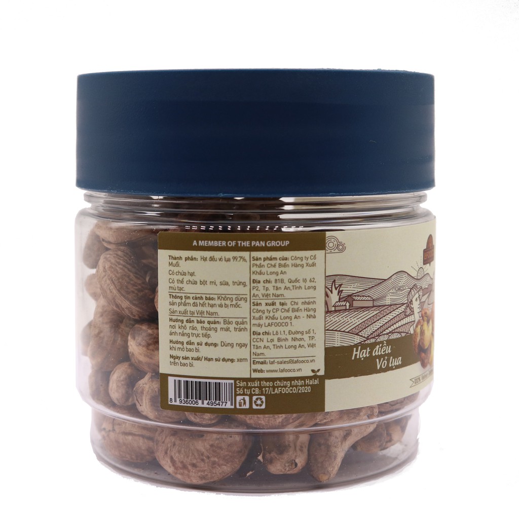 Hạt Điều Vỏ Lụa 180g LAFOOCO Dried Unpeel Cashew Nuts [HSD: 12/2026]