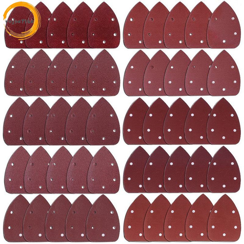 Bộ 50 Chi Tiết Chuột Giấy Nhám Giấy Nhám Móc Và Vòng Các Loại 40 / 60 / 80 / 100 / 120 / 180 / 240 / 320 / 400 / 800 Grits