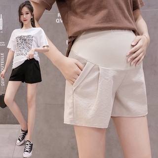 Quần sooc đũi bầu, chất thoáng mát có chun chỉnh bụng cho Moom