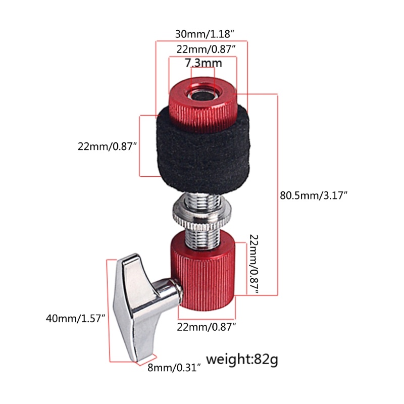 Mon Hi Hat Ly Hợp Kim Loại Nhạc Cụ Trống Với 7 Lỗ 3 Mm Cymbal Hi Hat Chân Đế