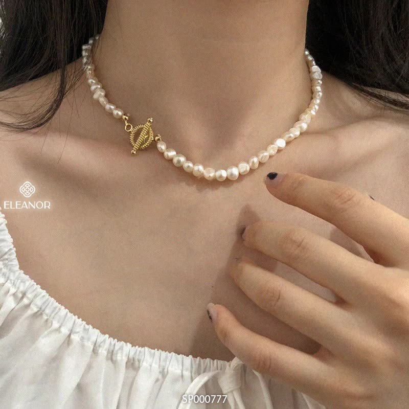 Dây chuyền ngọc trai nhân tạo Eleanor Accessories choker hạt phụ kiện trang sức vòng cổ nữ 0777