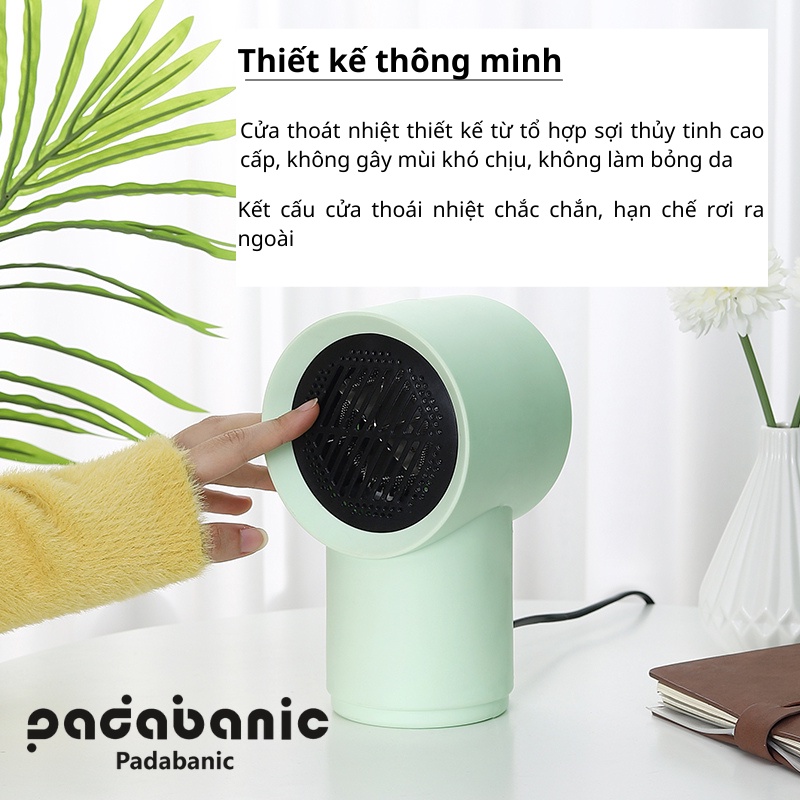 Ảnh Quạt Sưởi Padabanic N5 Mni Để Bàn Nhỏ Gọn Tiện Dụng Dễ Mang Theo 4
