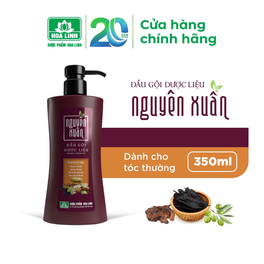 Mô tả Dầu gội Dược liệu Nguyên Xuân nâu 350ml - Dành cho tóc thường - Tặng thêm 10% thể tích giá không đổi - 2