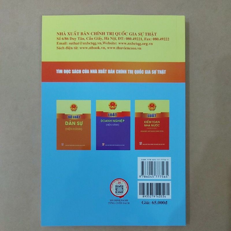 Ảnh Sách - Luật thương mại (Hiện hành) (NXB Chính trị quốc gia Sự thật) 3