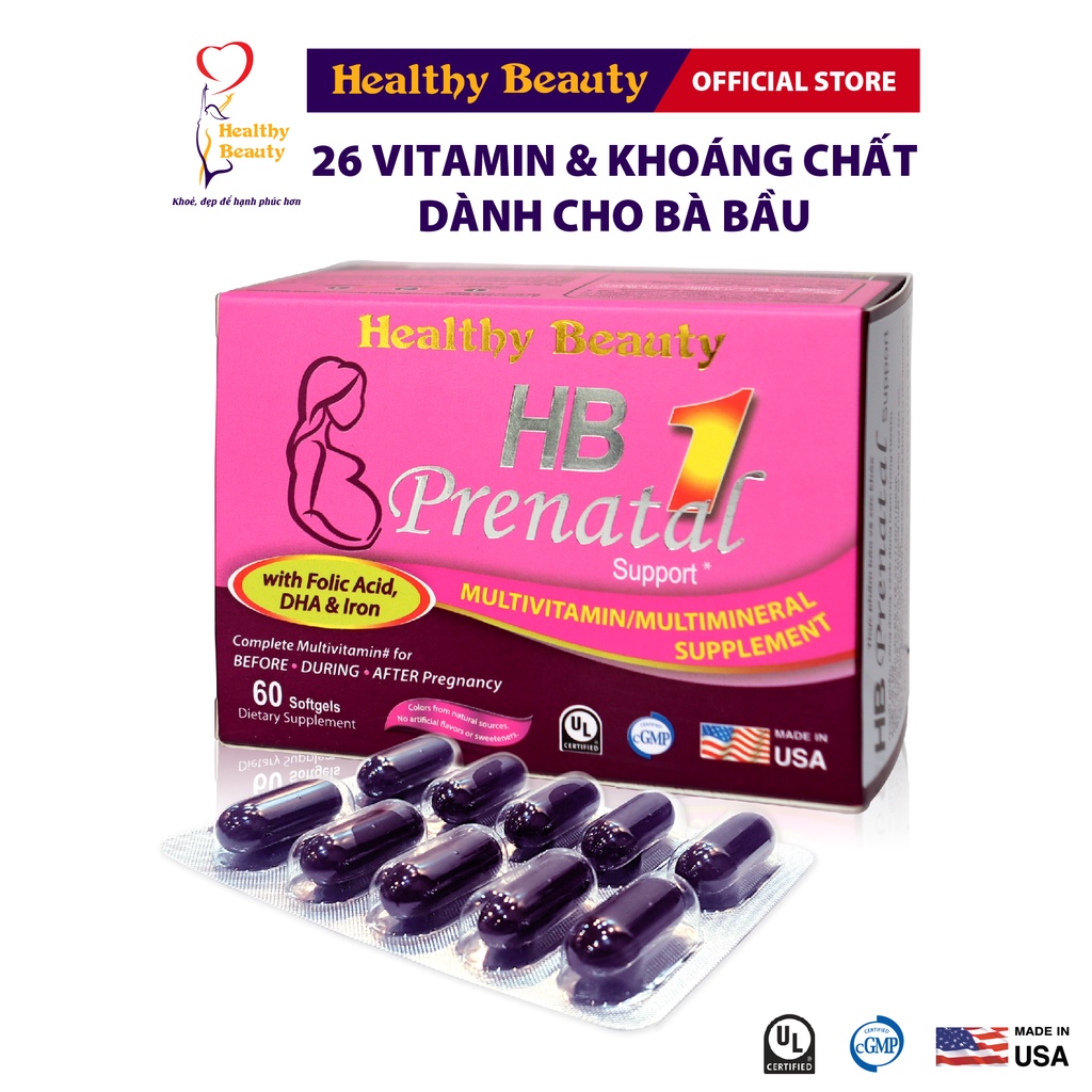 Ảnh Viên Uống Bổ Sung Vitamin & Khoáng Chất Cho Bà Bầu HB PRENATAL SUPPORT 4