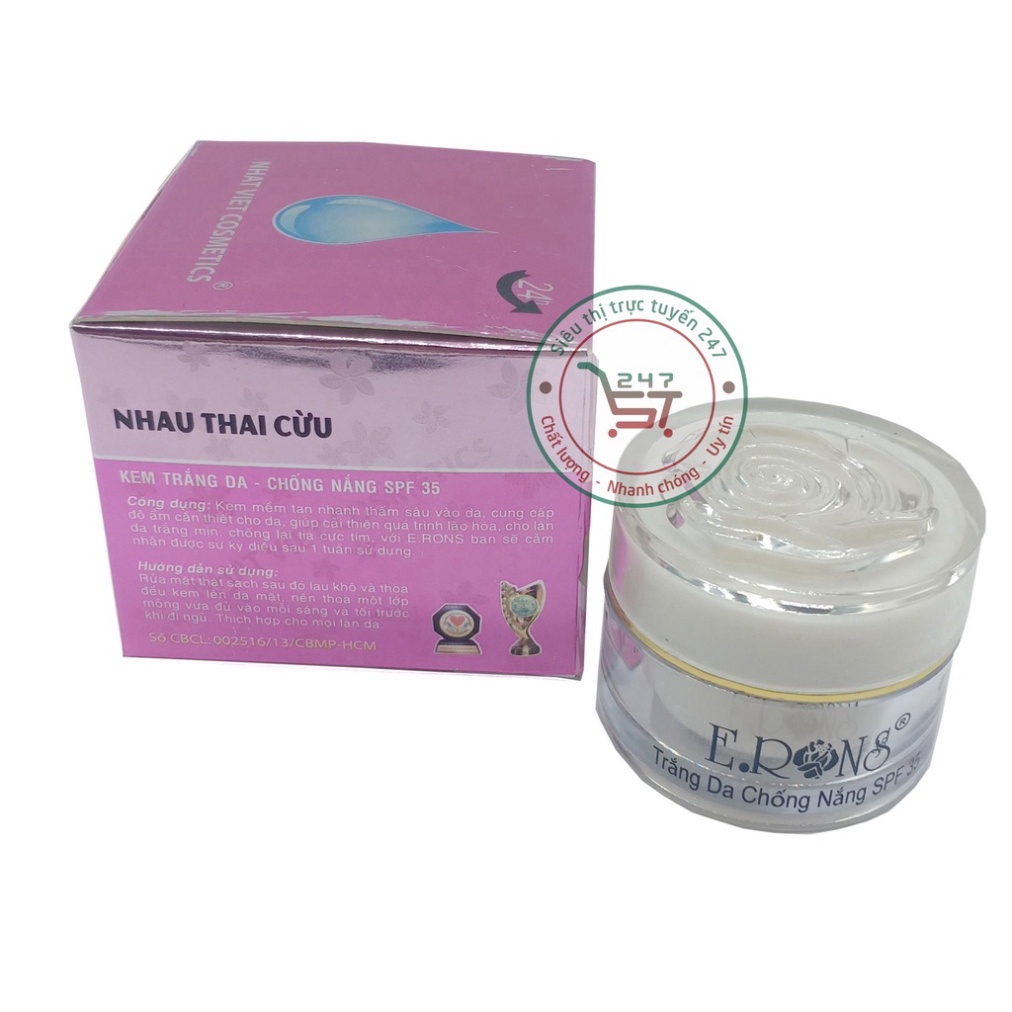 Kem dưỡng Trắng da mặt Chống nắng Giữ ẩm Ngừa lão hóa ERons 6.8g (Hồng)