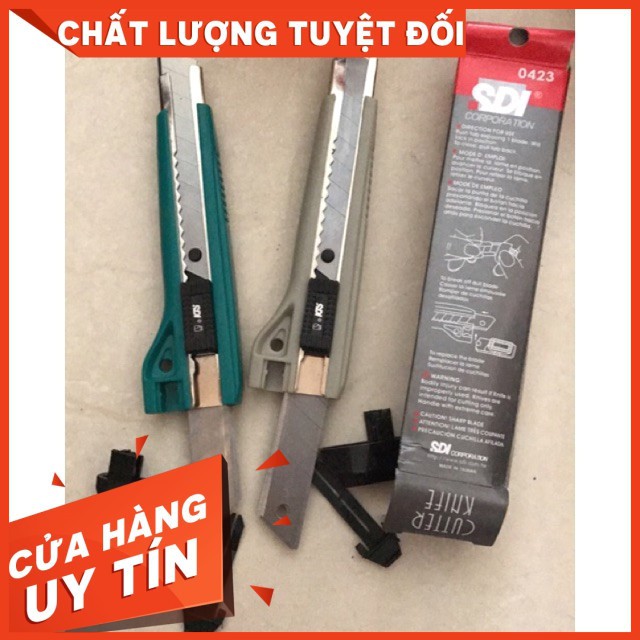 Dao Dọc Giấy Sdi Lớn 0423 Kèm 1 Dao Dự Phòng Phía Chuôi Dao Shopee