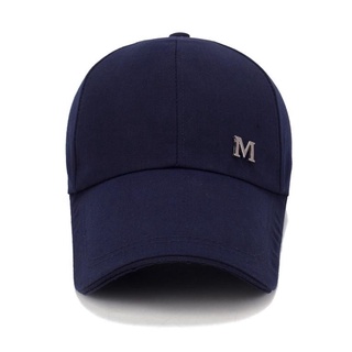 Mũ lưỡi trai ❤️ Nón kết đính logo kim loại chữ M phong cách Ulzzang form unisex nam nữ DN1682