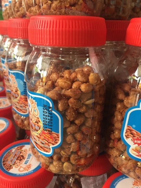 Đậu phộng rang tỏi ớt Rồng Con hủ 250gr