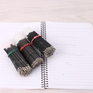 100Pcs 0.7mm Ballpoint Pen Refill Black Blue Red Stationery School Office Supply