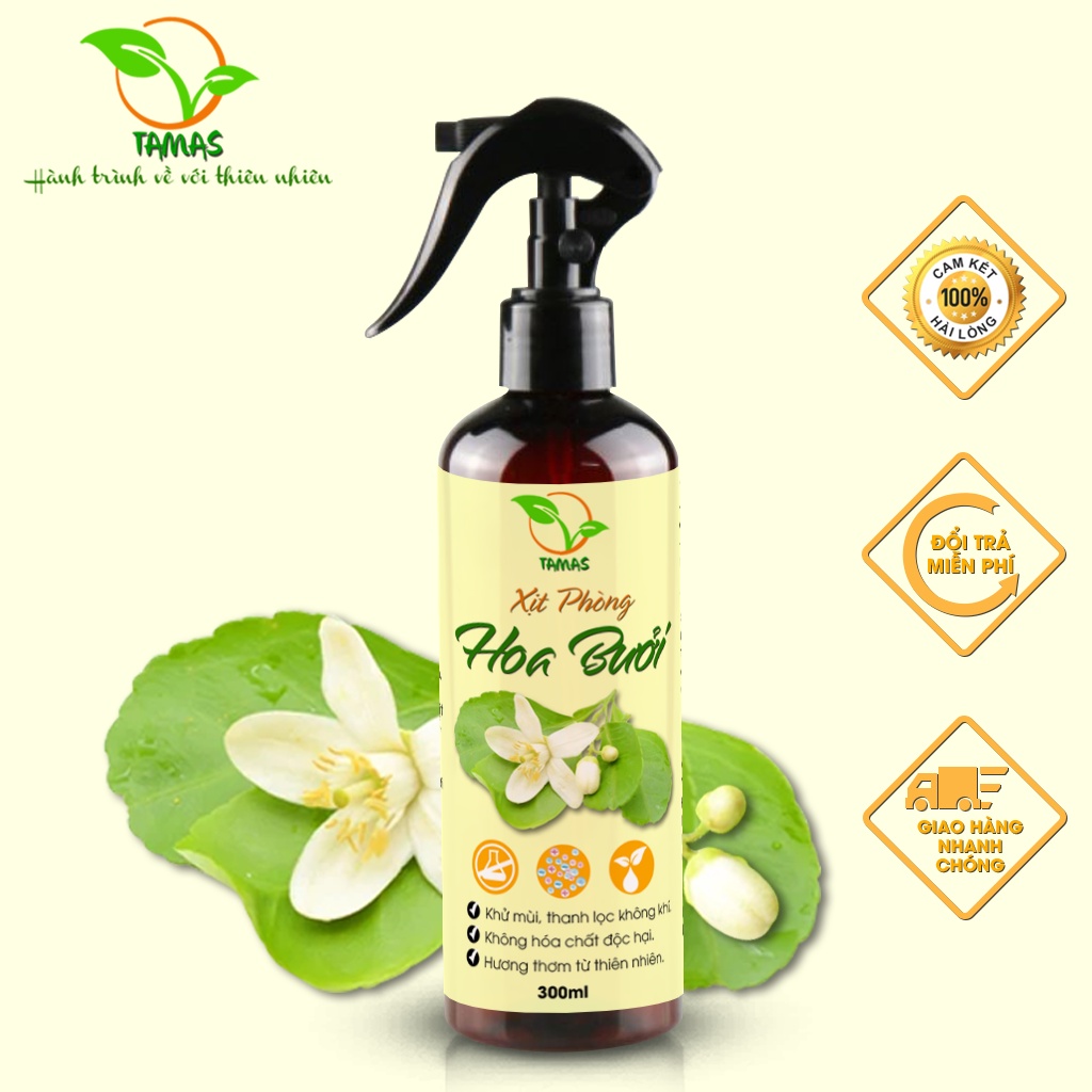 Ảnh Xịt Thơm Phòng Hương Hoa Bưởi 50ml-300ml TAMAS, Khử Mùi, Làm Thơm Phòng, Xua Đuổi Côn Trùng 2