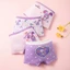 Quần chíp bé gái, quần lót trẻ em cotton hình thỏ tím ngộ nghĩnh Maruka Fashion