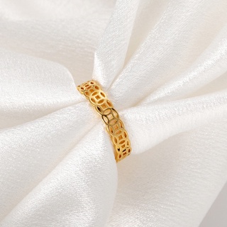 Nhẫn Kim Tiền Titan Mạ Vàng 24k Cao Cấp (Có Hộp Nhựa) - Trang Sức Hava Hong Kong - HVN49