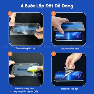 Kính Cường Lực Màn Hình iPhone 17 Pro Max Popkon Fit Glass Kèm Khung Dán