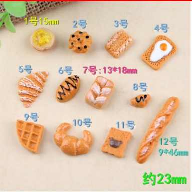 [Mô hình thu nhỏ] Bánh mì phụ kiện   trang trí bàn làm việc nhà cửa
