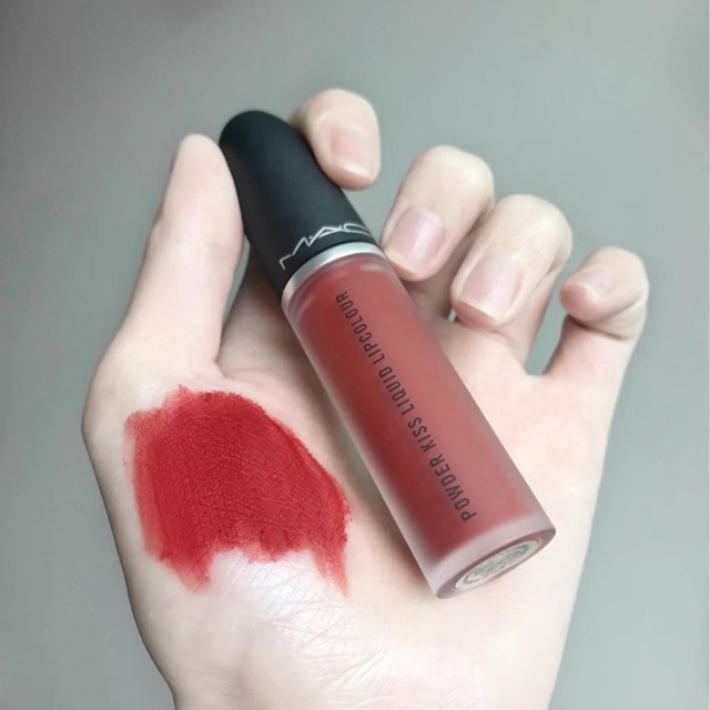 Son kem lì Mac Powder Kiss Liquid Lipcolor Devoted Chili | Shopee Việt Nam