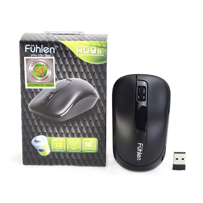 Chuột Không Dây Fuhlen A09 Kèm pin - Hàng Chính Hãng Bảo Hành 24 Tháng