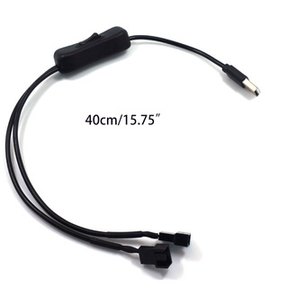 EZ 40cm USB Sang 3 Pin 4 Pin Cho Vỏ Quạt Adapter Cáp Kết Nối USB-3Pin 4Pin Ca