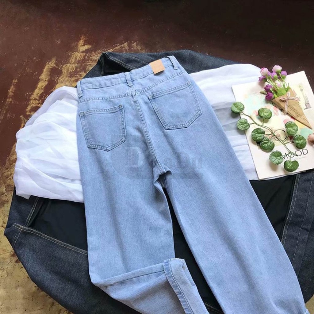 Ảnh Quần Jeans Dài Ống Rộng Thời Trang Dành Cho Nữ 3