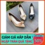 Giày cao gót 3 phân mũi nhọn Anna gót vuông phối nơ thời trang công sở _A03-4NN