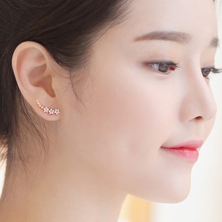 Bông tai hoa xinh tinh xảo khắc s925 BHBT276