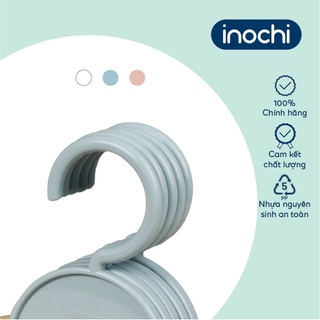 Móc áo cho trẻ em Inochi - Hara 188( set 5 cái) màu Trắng ngọc/Hồng nhạt/Xanh nhạt