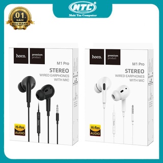 Tai nghe nhét tai Hoco M1 Pro cổng 3.5, Có mic đàm thoại, dây dài 1.2M