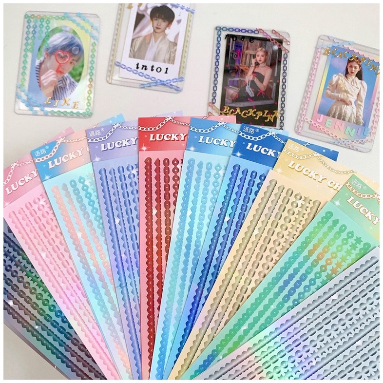 Stickers Ruy băng dài mẫu Hàn Quốc, Hình Dán Ruy Băng trang trí ...