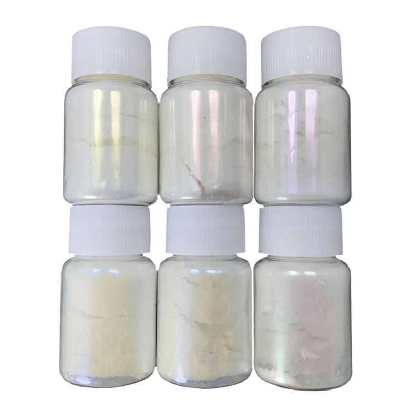 Set 6 lọ màu ánh cực quang ngọc trai sáng bóng nhuộm đồ trang sức nhựa resin