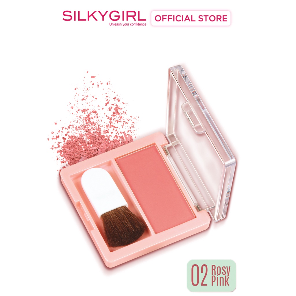 Ảnh Phấn Má Hồng Silky Girl Blush Hour 3g 1