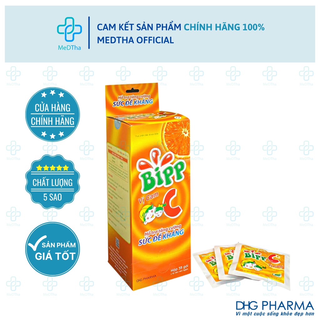 Kẹo ngậm Bipp C Vị Cam tuổi thơ - Bổ sung Vitamin C, Tăng Sức Đề Kháng ...