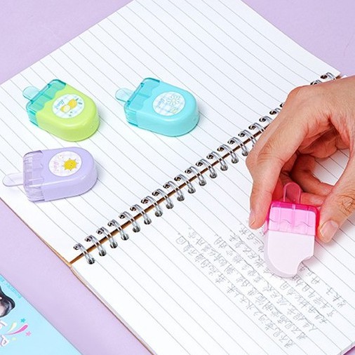Product image Gôm tẩy màu Deli hình que kem - 1 chiếc - Tẩy sạch, ít vụn, an toàn - Thiết kế dễ thương cute phù hợp học sinh 1
