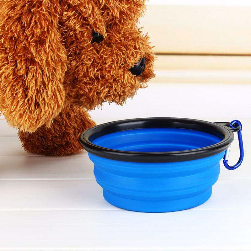 Du Lịch Di Động 350ml Bát Cho Thú Cưng Có Thể Gập Lại Cho Thức Ăn & Bát Đĩa Nước
