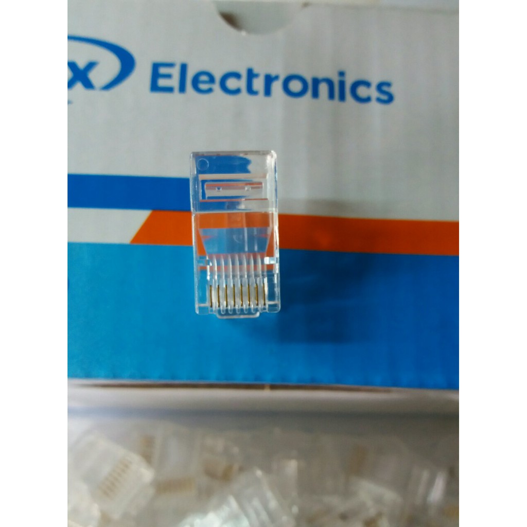 Đầu bấm mạng RJ45 AMP - Hộp 100 đầu | Shopee Việt Nam