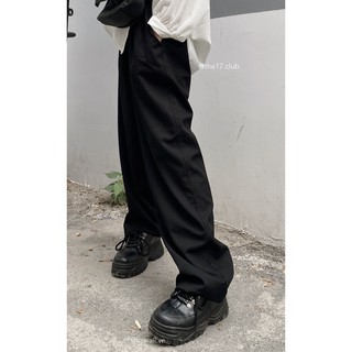 [Có sẵn] Quần KAKI PANTS (The17.club) - Quần Kaki lưng thun ống rộng nam nữ