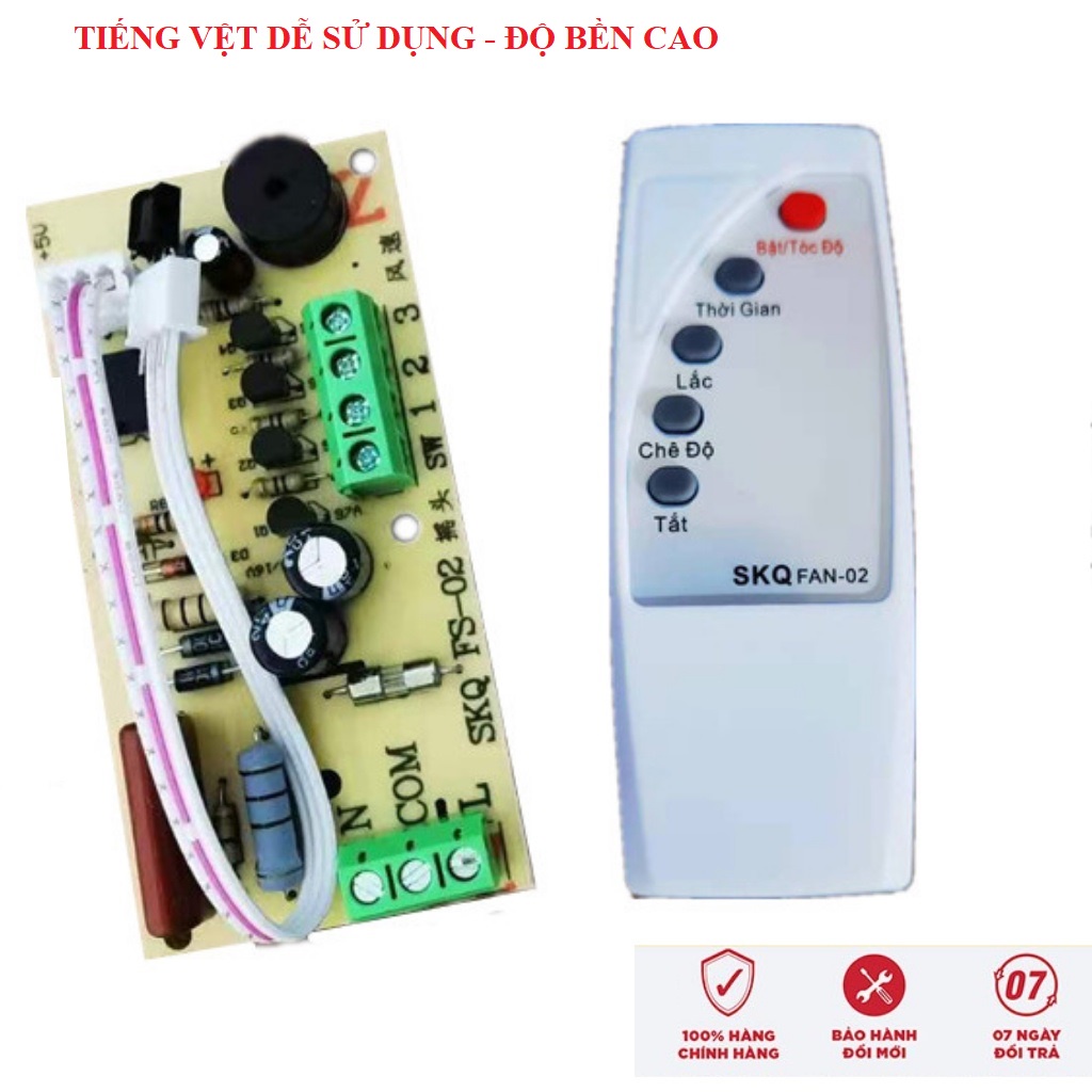 (Bản tiếng Việt) Bộ mạch điều khiển từ xa cho quạt bàn - bộ mạch điều khiển quạt từ xa mạch quạt điều khiển từ xa