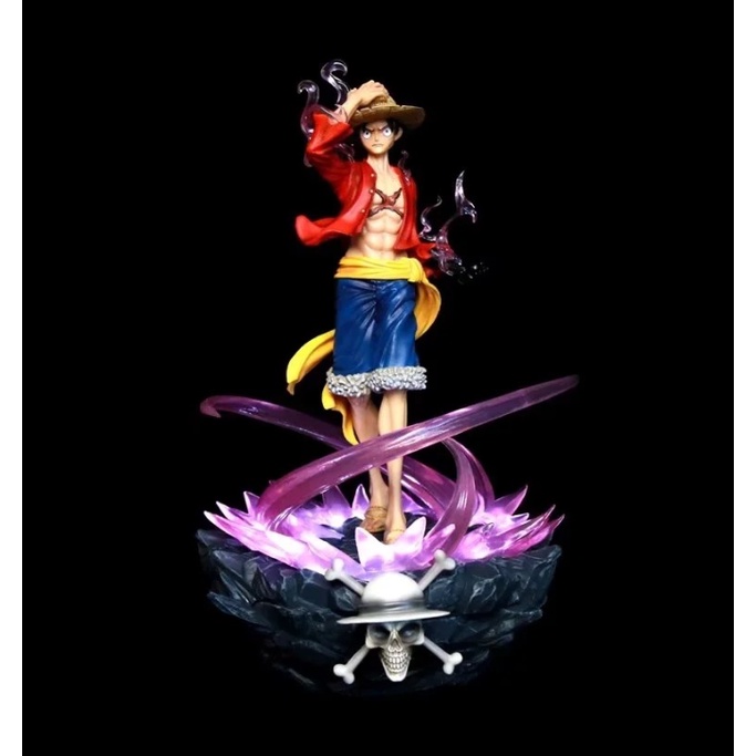 Mô hình Luffy Haki tím có Led 41cm - One Piece | Shopee Việt Nam